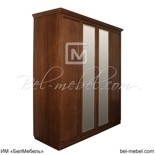 Шкаф для одежды "Нинель" 4-х дв. с зеркалами ММ-167-01/04