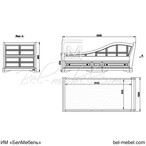 Тахта "Сальвина" СКМ-003-80 (900)