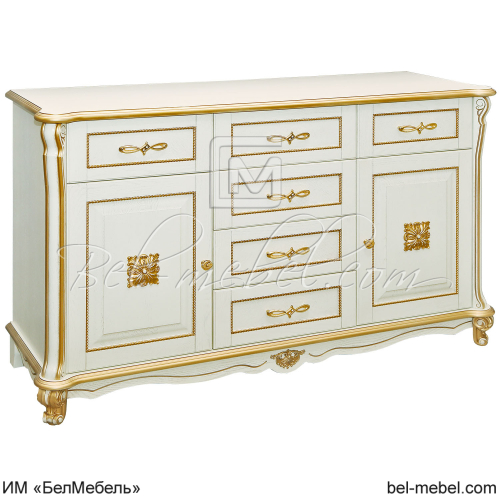 Тумба Алези Люкс П1.349.0.03 Слоновая кость с золочением