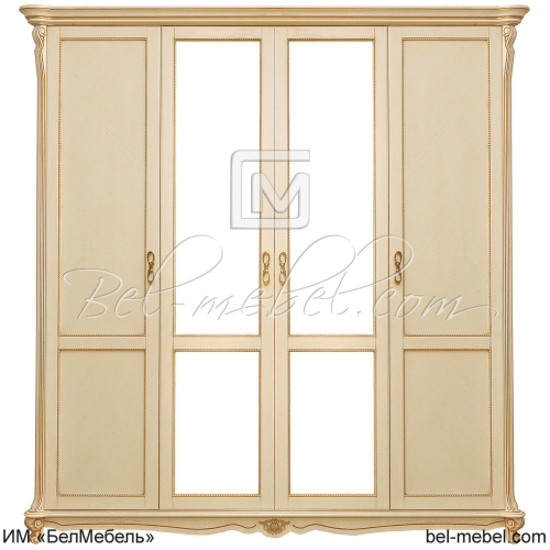 Шкаф для одежды 4д "Алези" П1.350.1.14