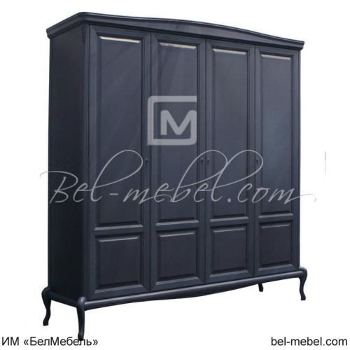 Шкаф для одежды "Мокко" 4-х дв. без зеркала ММ-316-01/04Б