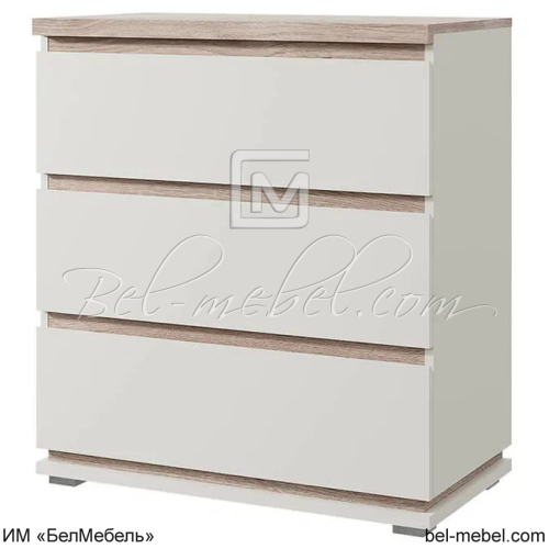 LIMA, Комод 3S Персидский жемчуг_Дуб Мадура