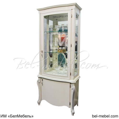 Шкаф с витриной "Луиза" ММ-257-01
