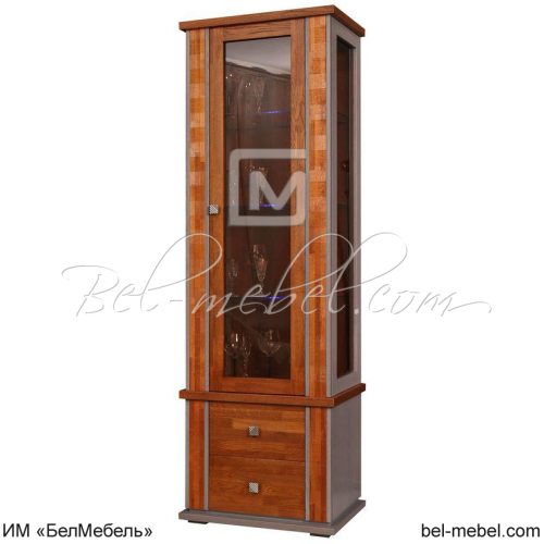 Шкаф с витриной "Тунис" П 343.19Ш