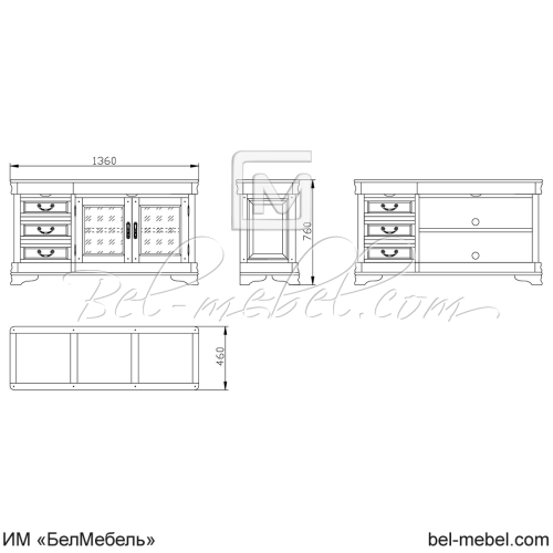 Тумба под ТВ "Маэстро" СКМ-002-03-01