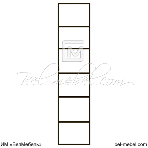 Шкаф открытый (стеллаж) OSKAR 1D