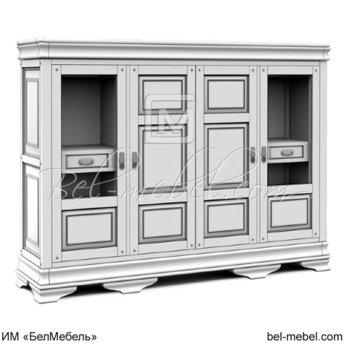 Шкаф с витриной "Маэстро" СКМ-002-06-01