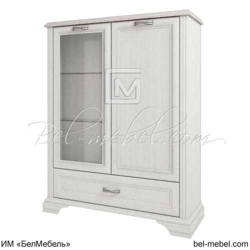 Шкаф с витриной MONAKO 1V1D1SL