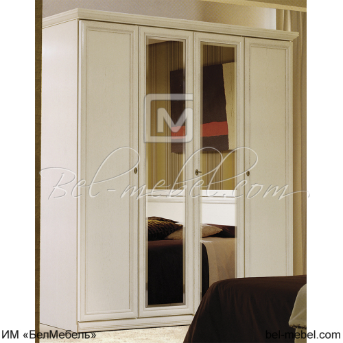 Шкаф для одежды "Нинель" 4-х дв. с зеркалами ММ-167-01/04