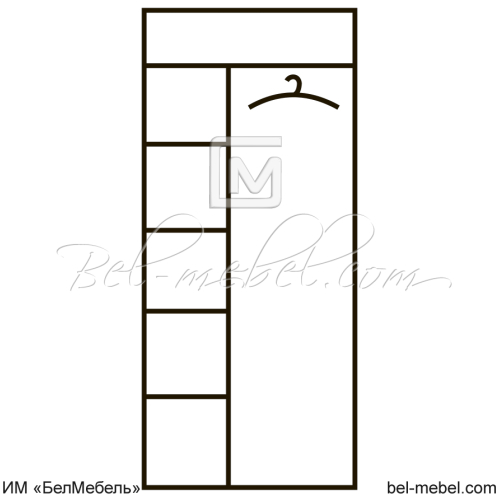 Шкаф для одежды OSKAR 2D