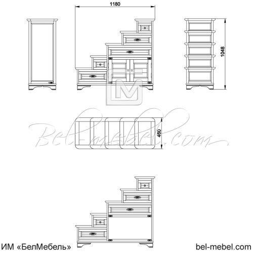Тумба "Марина" СКМ-001-03-01