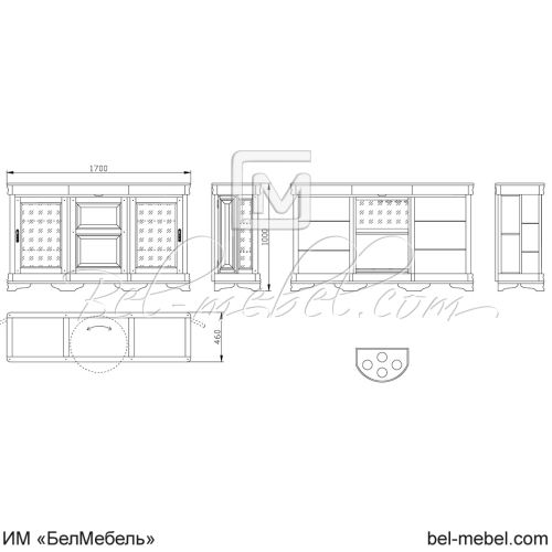 Шкаф комбинированный "Маэстро" СКМ-002-08-02