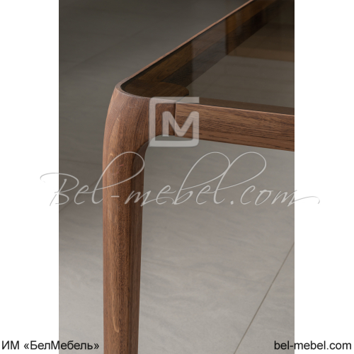 Стол обеденный со стеклом "Порто"