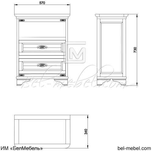 Тумба "Марина" СКМ-001-34