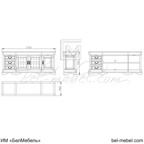 Тумба под ТВ "Маэстро" СКМ-002-48-01