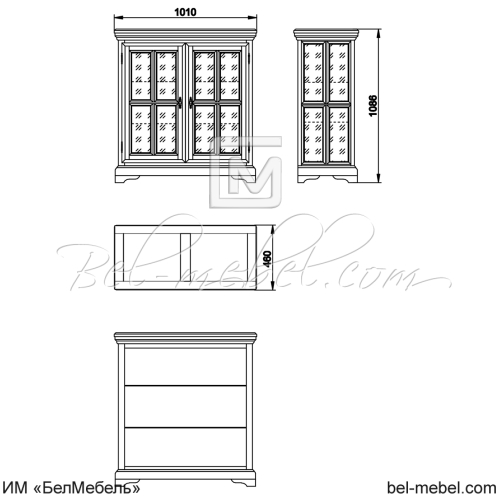 Витрина "Сальвина" СКМ-003-46