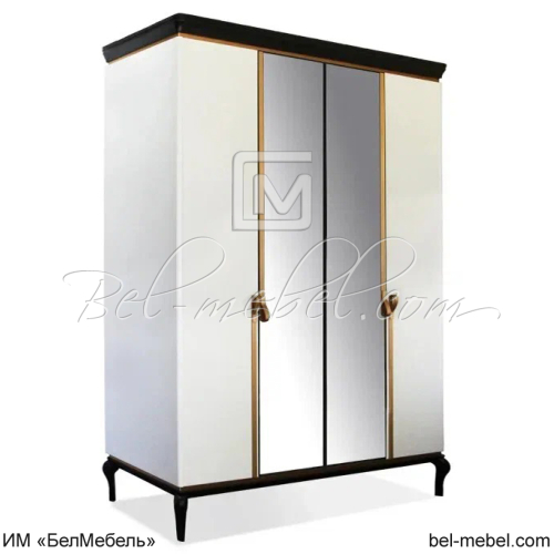 Шкаф для одежды "Милана" 4-х дв. ММ-338-01/04-3