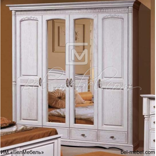 Шкаф для одежды "Паола 2164" 4-х дв. с зеркалами