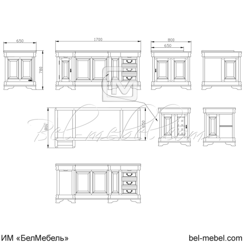 Стол письменный угловой "Маэстро" СКМ-002-31-01
