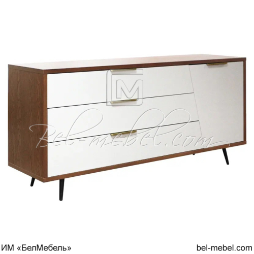 Комод Дельта ММ-356-04 Дуб (Конья с патиной) + Айвори