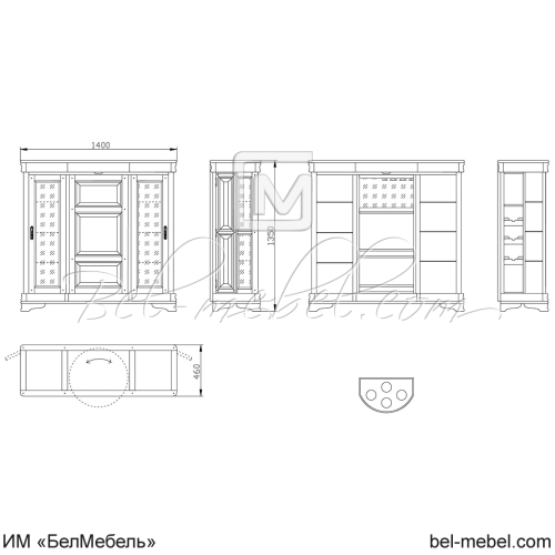 Шкаф комбинированный "Маэстро" СКМ-002-08