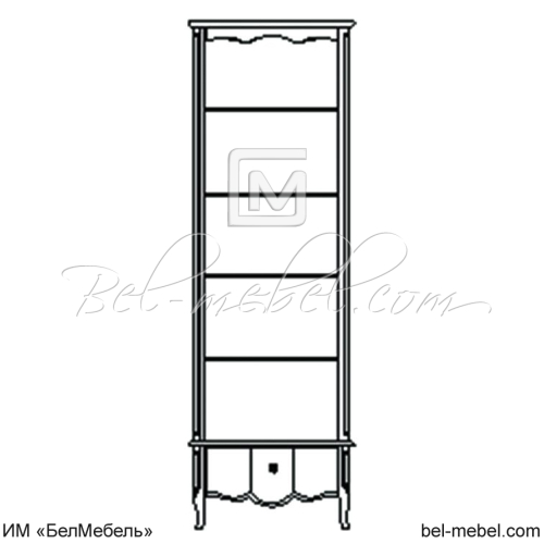 Шкаф комбинированный "Лаура" ММ-267-08 (стеллаж)