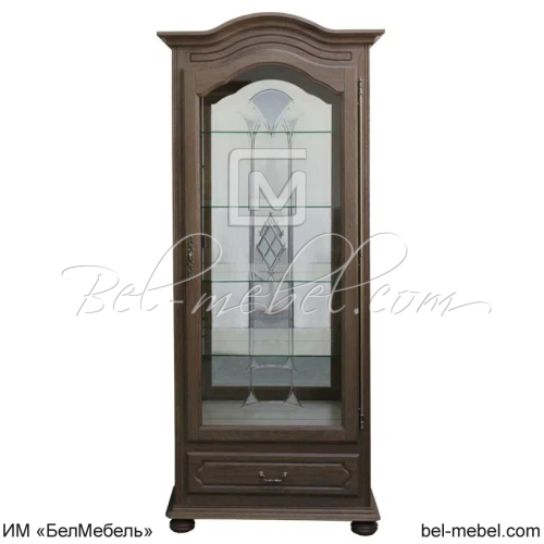 Шкаф с витриной "Давиль" (стекло декор.) ММ-126-54