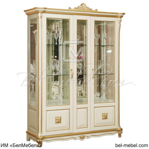 Шкаф-витрина 3д "Алези Люкс" П1.349.0.05