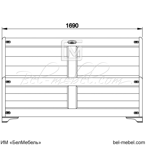 Кровать "Марина" 160 СКМ-001-11