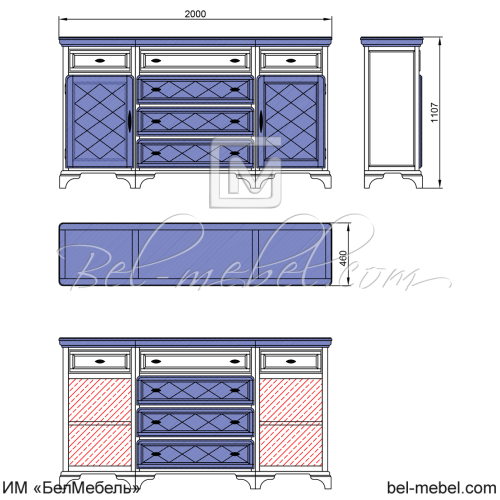 Тумба "Софи" СКМ-004-07