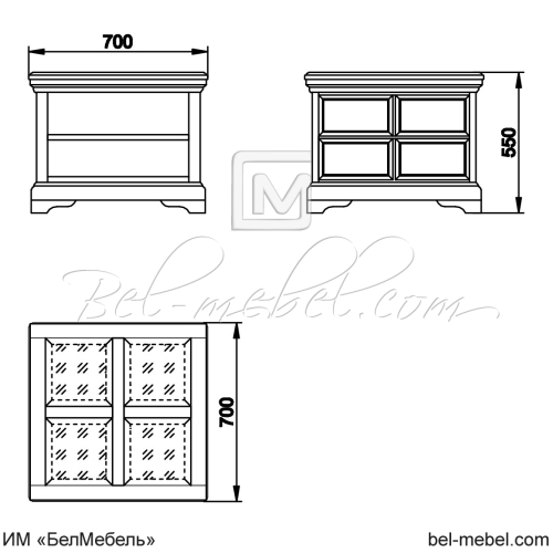 Стол журнальный "Сальвина" СКМ-003-68