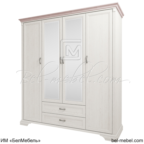 Шкаф для одежды Монако 4D2SZ Сосна винтаж_дуб анкона