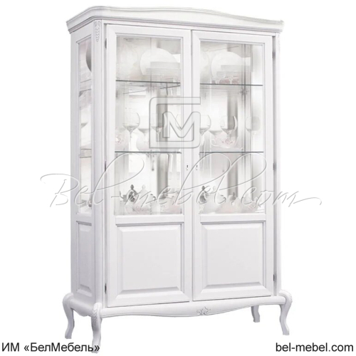 Шкаф с витриной "Мокко" ММ-306-02