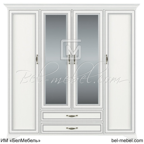 Шкаф для одежды Tiffany 4D2SZ Вудлайн кремовый