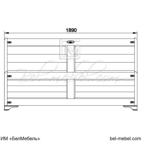 Кровать "Марина" 180 СКМ-001-11
