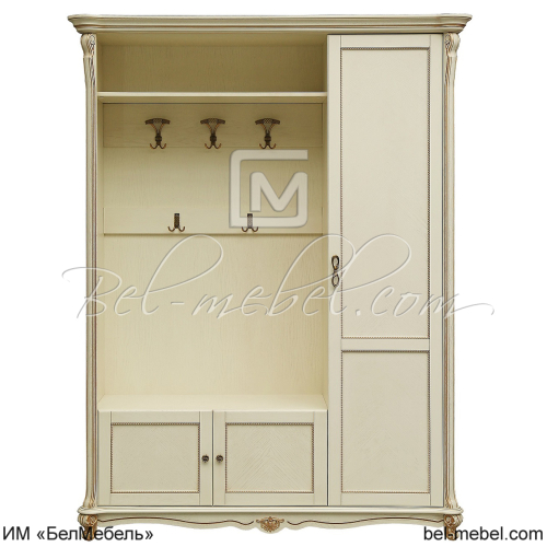 Шкаф комбинированный 3д "Алези" П1.350.3.01-01