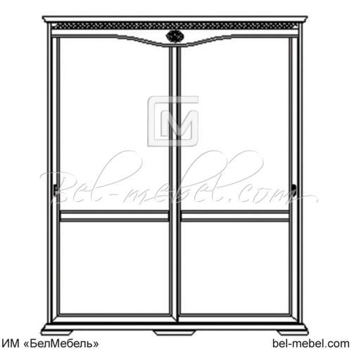 Шкаф-купе для одежды Лика" 2-х дв. ММ-137-01/02РБ