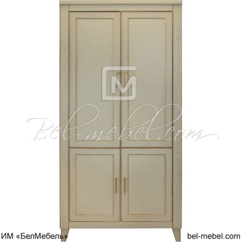 Шкаф для одежды 2Д Амадей П6.635.1.08 Античная темпера с золочением