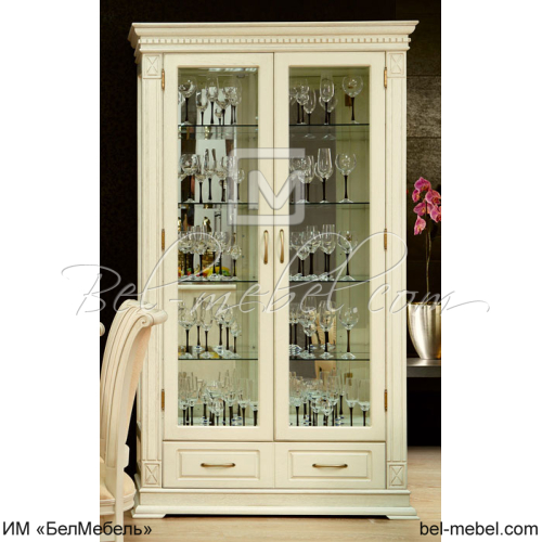 Шкаф-витрина 2Д "Верди Классик" П1.0487.0.21