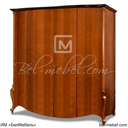 Шкаф для одежды "Луиза" 4-х дв. без зеркала ММ-227-01/04Б