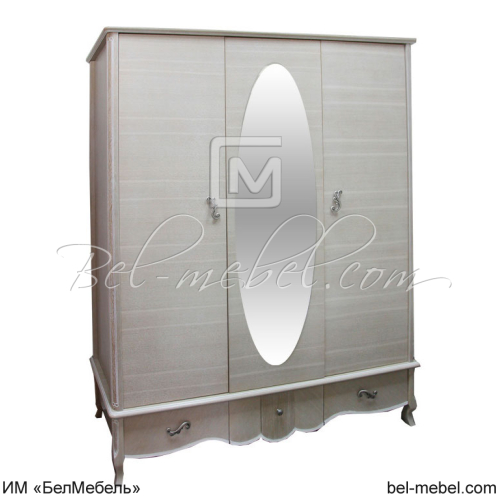Шкаф для одежды 3-х дв. "Лаура" ММ-267-01/03