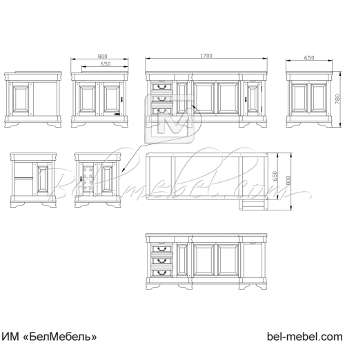 Стол письменный угловой "Маэстро" СКМ-002-31