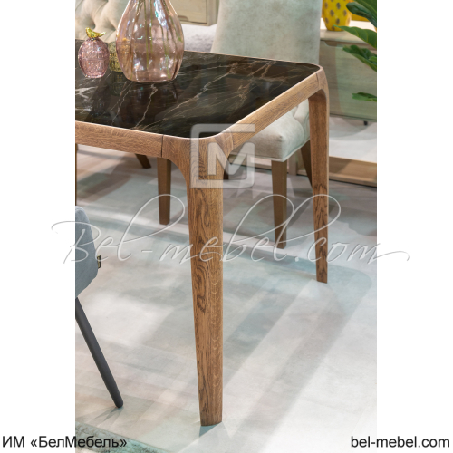 Стол обеденный с декор. стеклом "Порто"