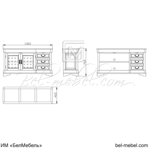 Тумба под ТВ "Маэстро" СКМ-002-03