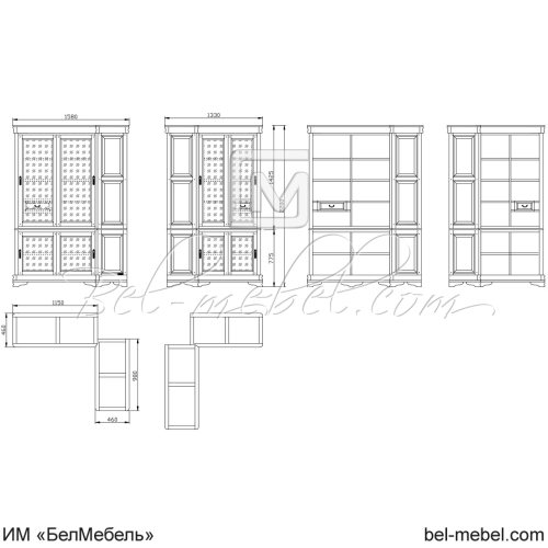 Шкаф для книг угловой "Маэстро" СКМ-002-59-01