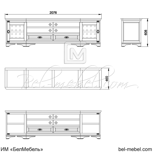 Тумба под ТВ "Марина" эскиз 95