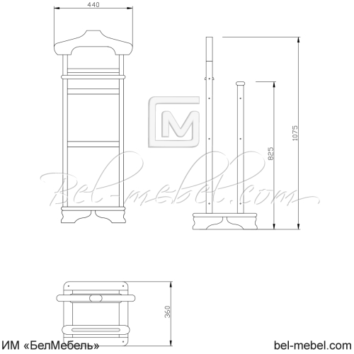 Вешалка напольная "Маэстро" СКМ-002-81
