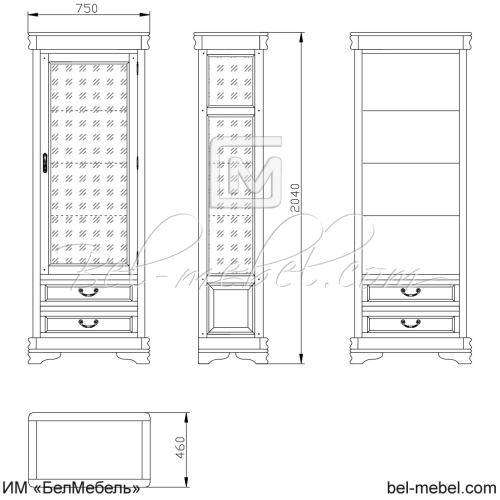Витрина "Маэстро" СКМ-002-25