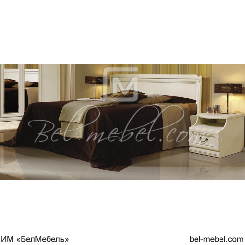 Кровать "Нинель" 160 (низкое изножье) ММ-167-02/16Б
