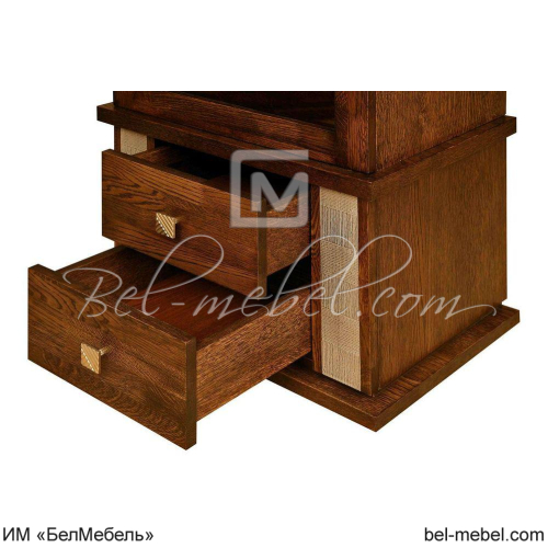 Шкаф с витриной "Тунис 1" П 343.01Ш Шкаф с витриной "Тунис 1" П 343.01Ш